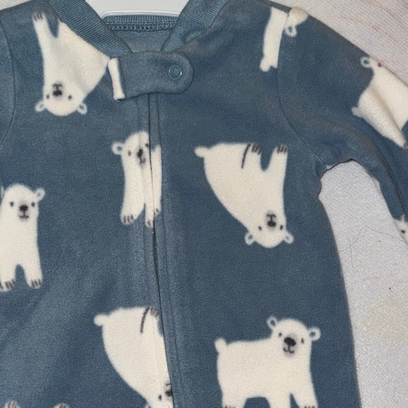 Carter's Gray Polar Bear Footie - Picture 5 of 6